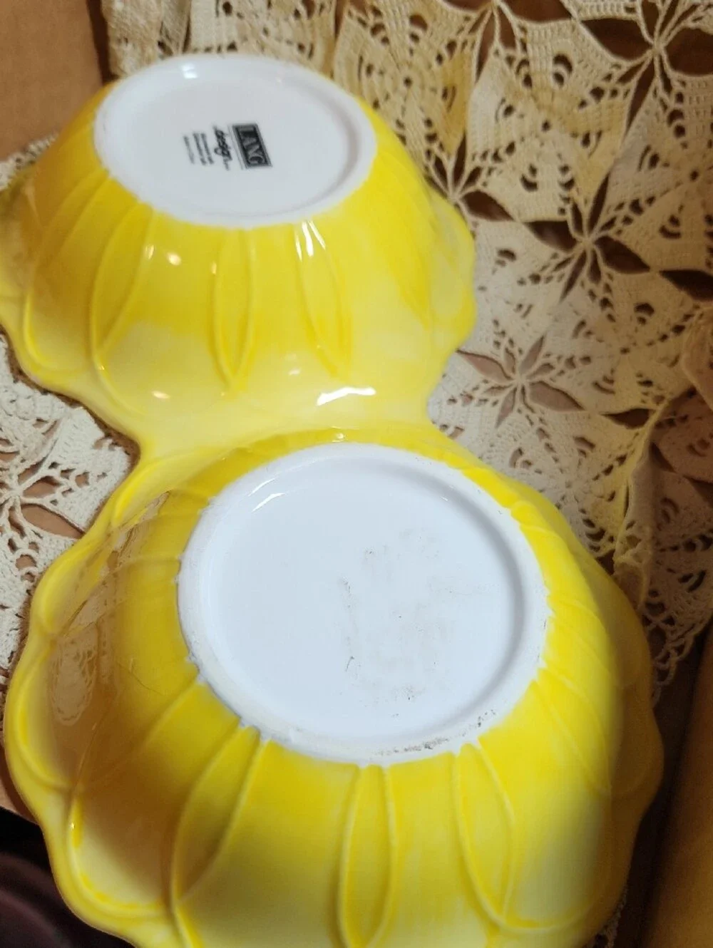 Bright Yellow SunFlower Dish